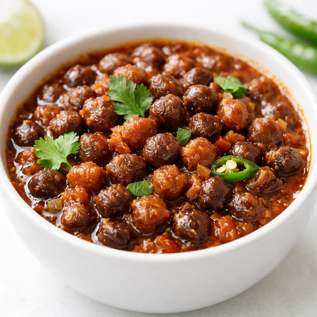 Black channa curry/Bengal gram curry