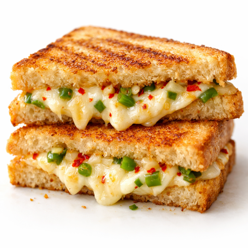 Cheese and chilli sandwich