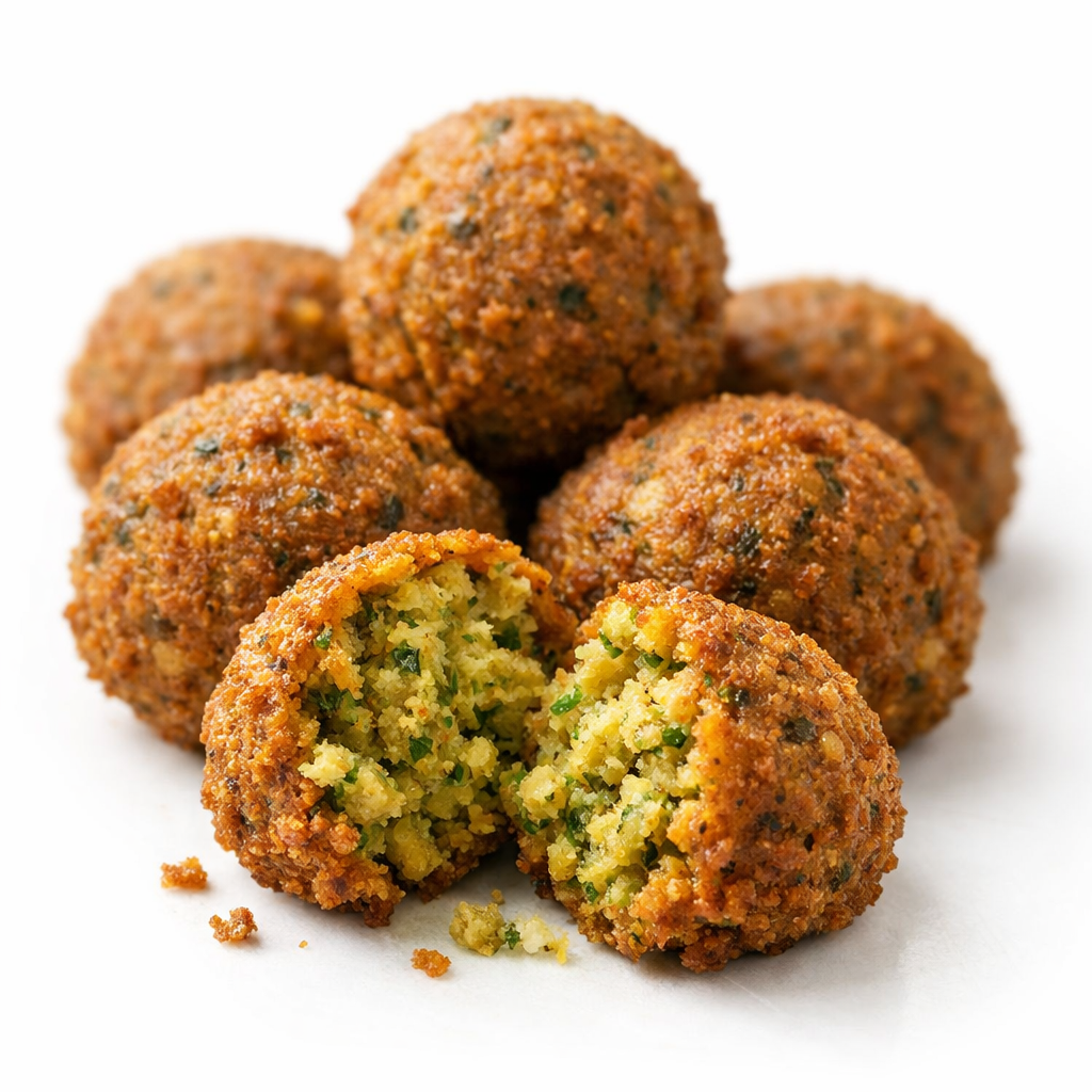 Home-prepared falafel