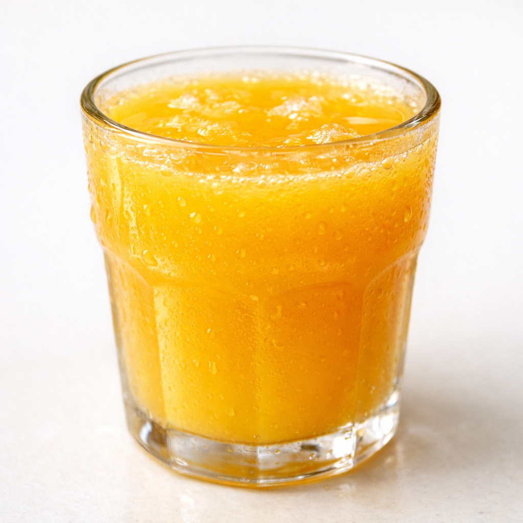 Chilled orange juice