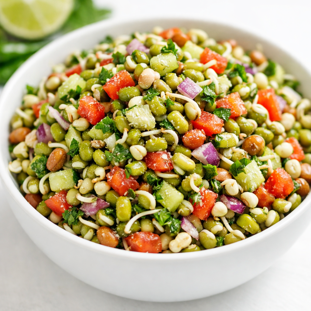 Sprouted moong salad