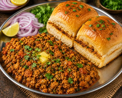 Chicken Keema Pav