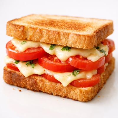 Cheese and tomato sandwich