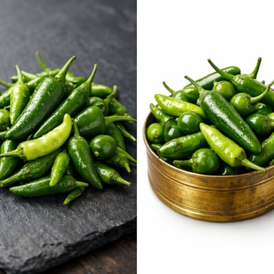 Green - all varieties chillies