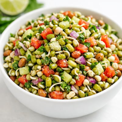 Sprouted moong salad