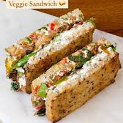 High Protein Veggie Sandwich