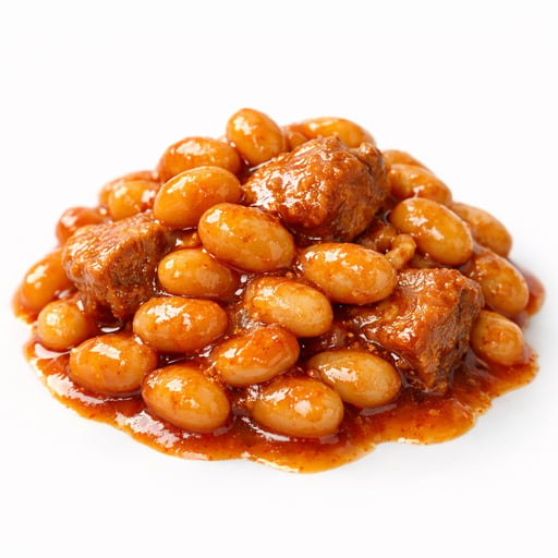 Beans, baked, canned, with pork and tomato sauce