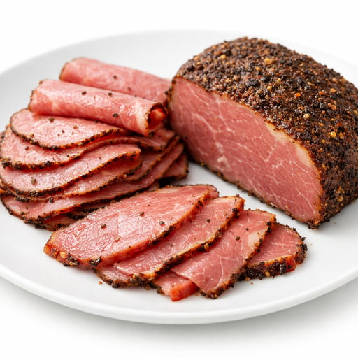 Beef, cured, pastrami