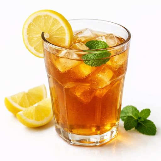 Beverages, tea, instant, lemon, sweetened, prepared with water