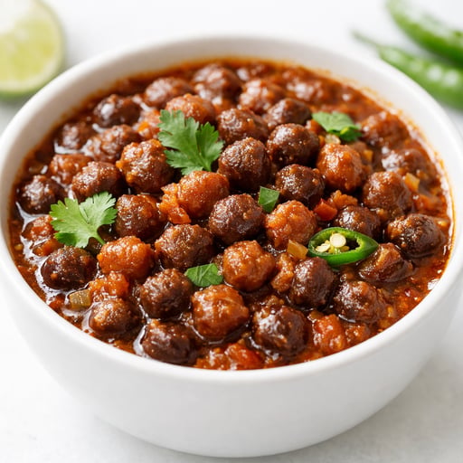 Black channa curry/Bengal gram curry