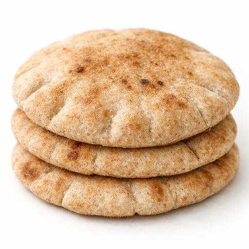 Bread, pita, whole-wheat