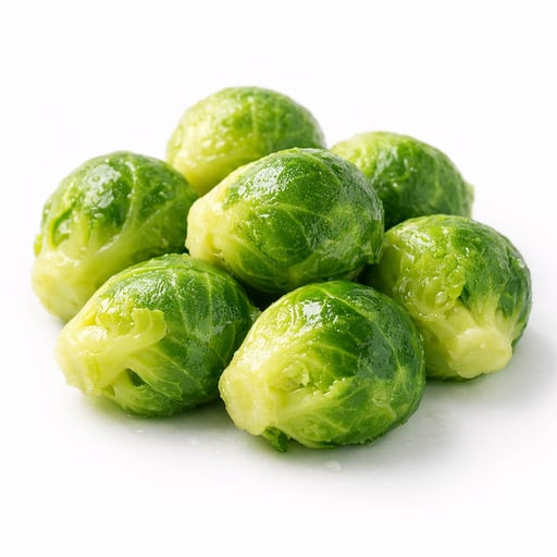 Brussels sprouts, frozen, cooked, boiled, drained, without salt