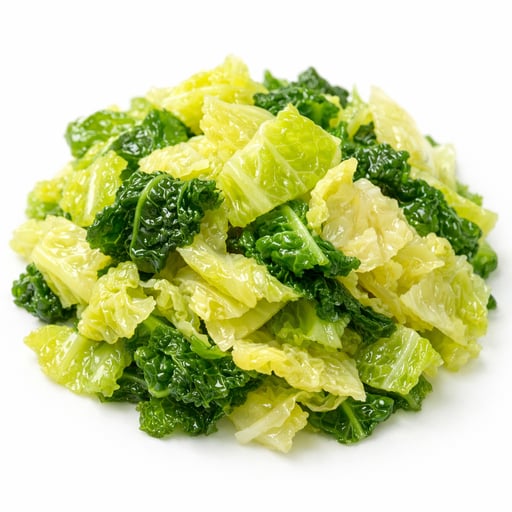 Cabbage, savoy, cooked, boiled, drained, without salt