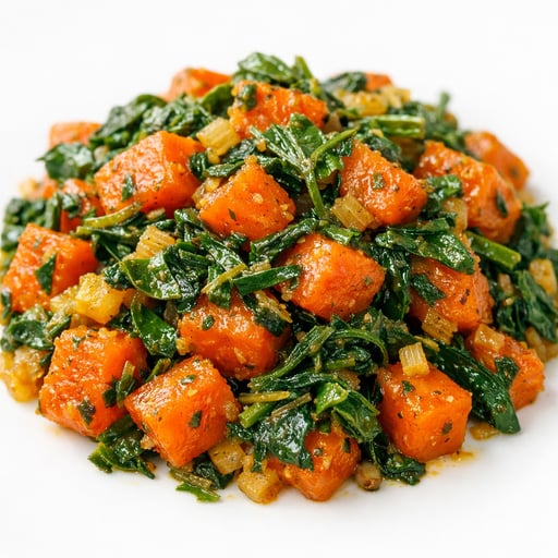 Carrot and fenugreek leaves