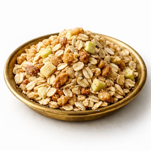 Cereals, QUAKER, oatmeal, REAL MEDLEYS, apple walnut, dry