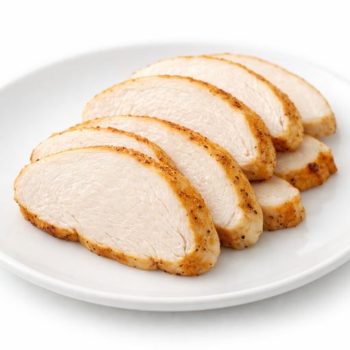 Chicken breast, oven-roasted, fat-free, sliced
