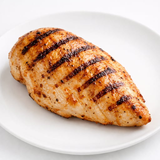 Chicken, broiler or fryers, breast, skinless, boneless, meat only, cooked, grilled