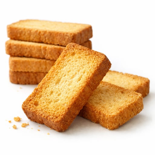 Crackers, rusk toast