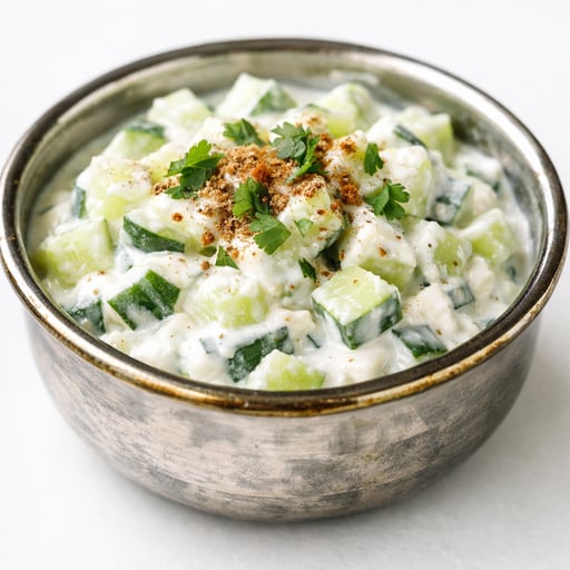 Cucumber and yogurt salad