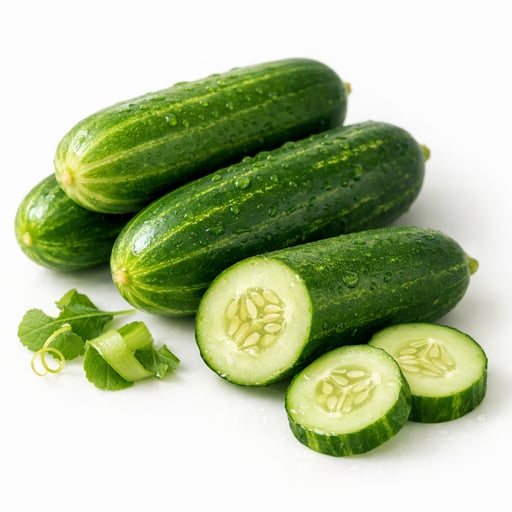 Cucumber, green, short