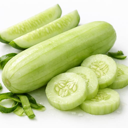 Cucumber, peeled, raw