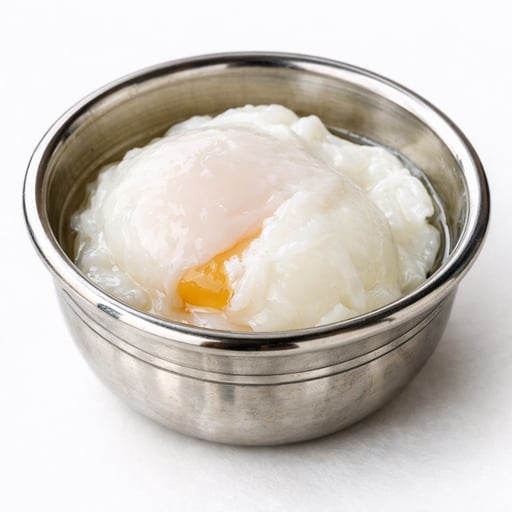Egg, whole, cooked, poached