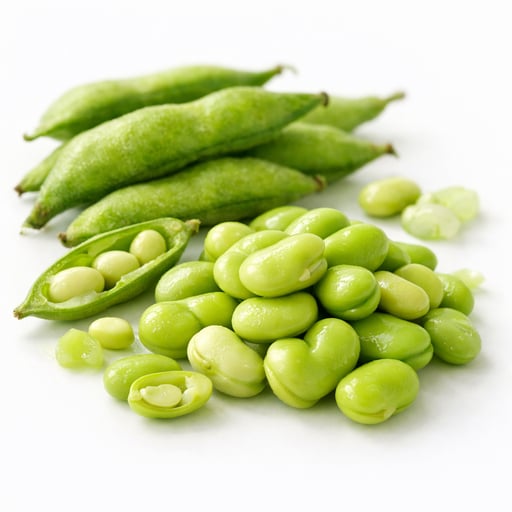 Field beans, tender, broad