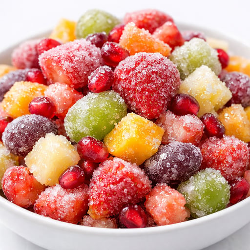 Frozen frosty fruit salad