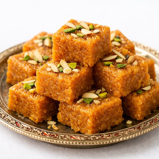 Gram flour halwa