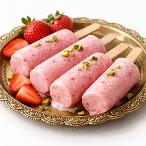 Strawberry ice creams
