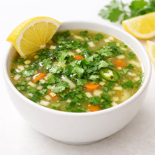 Lemon coriander soup