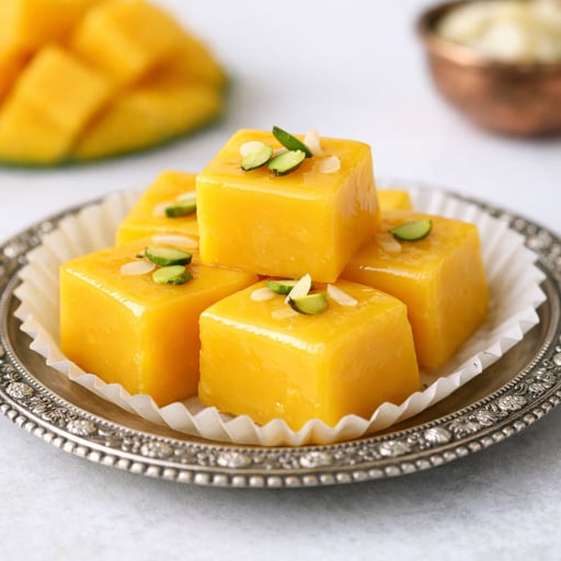 Mango vanilla custard