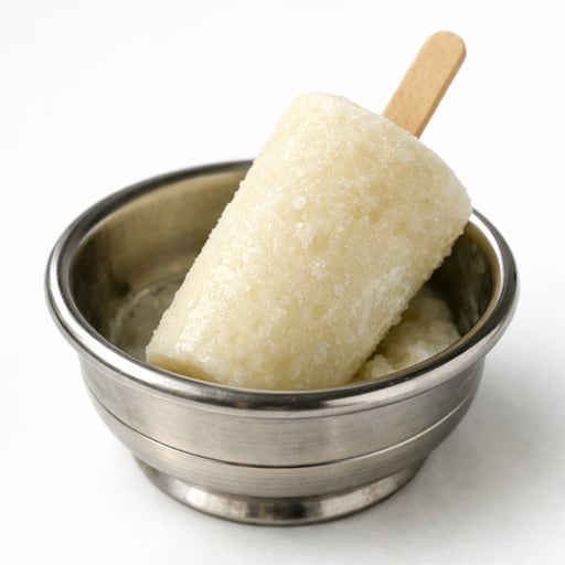 Milk dessert bar, frozen, made from lowfat milk