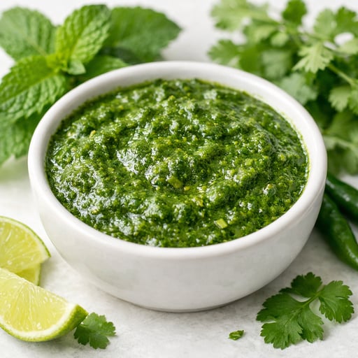 Mint and coriander chutney