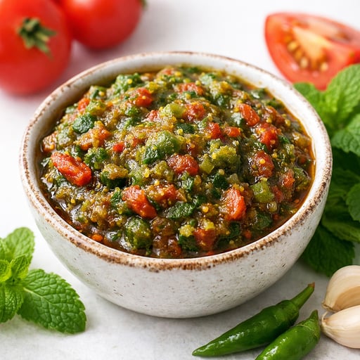 Mint tomato chutney