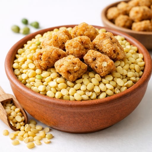 Moong dal with vadi