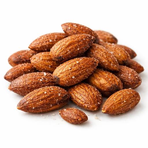 Nuts, almonds, dry roasted, with salt added