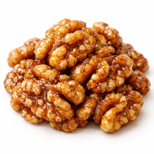Nuts, walnuts, glazed