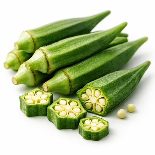 Raw okra