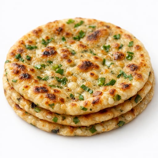 Onion-green chilli parantha/paratha