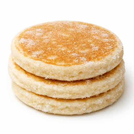 Pancakes, plain, frozen, ready-to-heat, microwave (includes buttermilk)