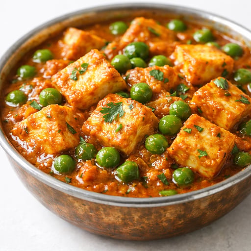 Pea paneer curry