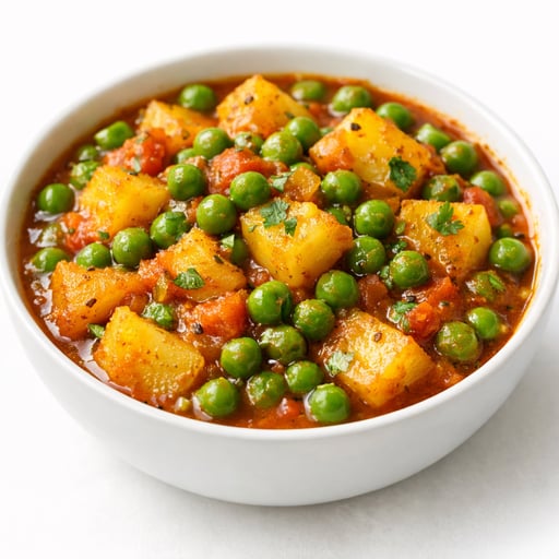 Pea potato curry