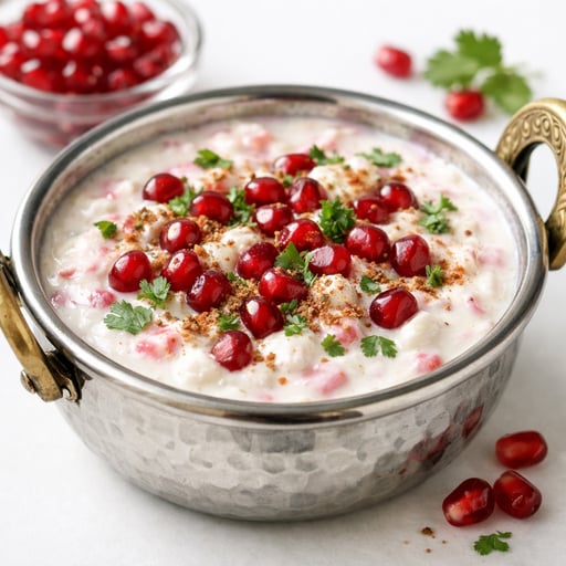 Pomegranate raita