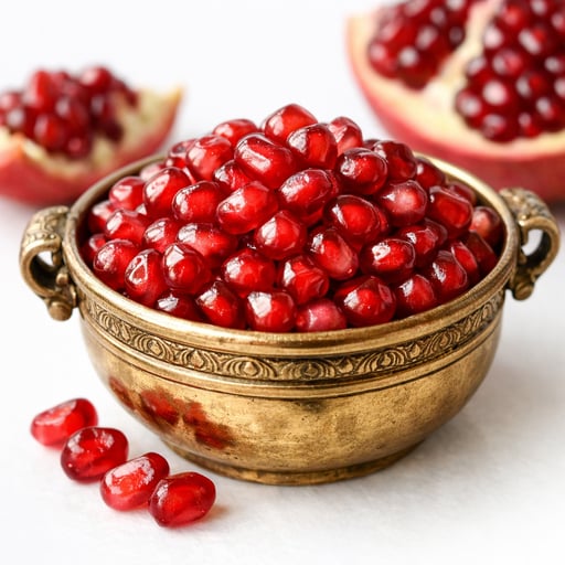Raw pomegranates