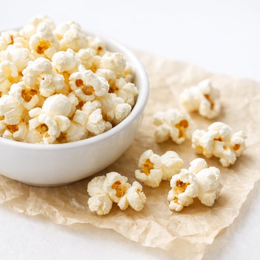 Popcorn, microwave, low fat and sodium