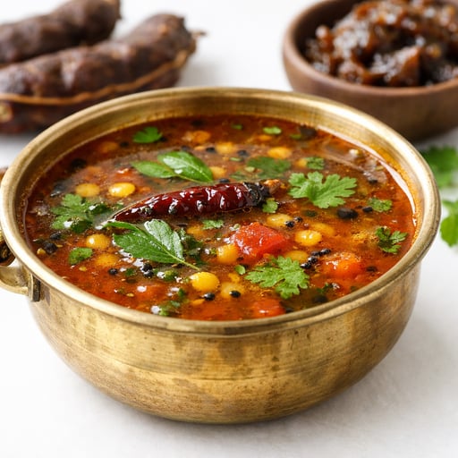 Rasam with tamarind