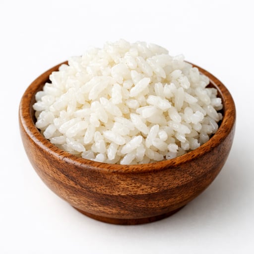 Rice, white, medium-grain, cooked, unenriched