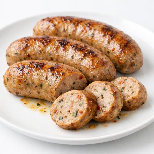 Sausage, chicken or turkey, Italian style, lower sodium