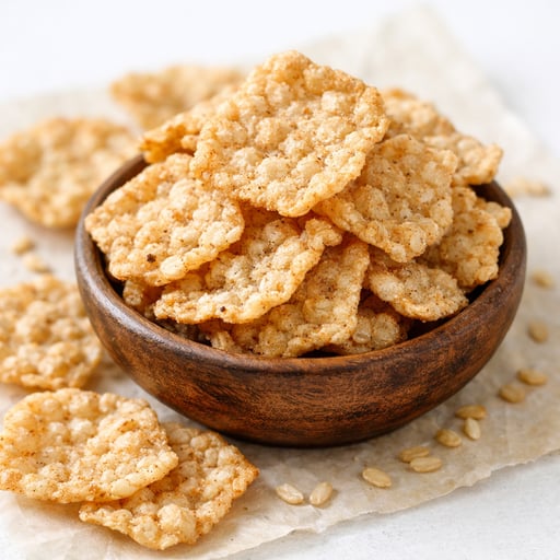 Snacks, brown rice chips